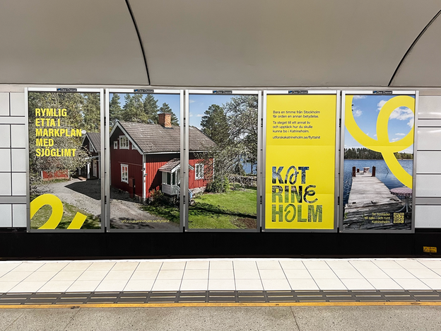 Affischerna i tunnelbanan